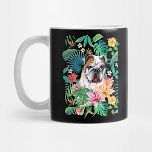 Tropical Brindle English Bulldog 1 Mug